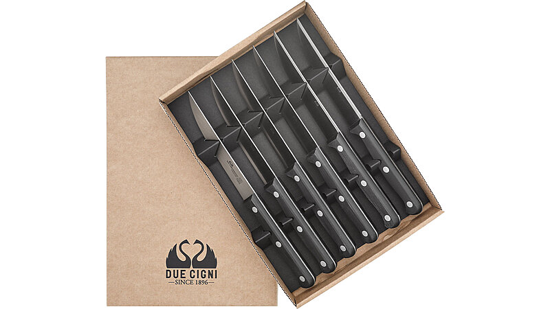 Set 6 pcs steak knives smooth